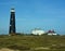 Lighthouse and buildings at Dungeness. UK