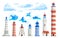 Lighthouse Buildings Icon Set