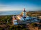 Lighthouse on Cabo Espichel cape Espichel on Atlantic ocean