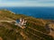 Lighthouse on Cabo Espichel cape Espichel on Atlantic ocean