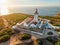 Lighthouse on Cabo Espichel cape Espichel on Atlantic ocean