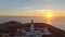 Lighthouse on Cabo Espichel cape Espichel on Atlantic ocean