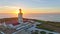 Lighthouse on Cabo Espichel cape Espichel on Atlantic ocean