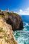 Lighthouse of Cabo Sao Vicente, Sagres, Portugal. Farol do Cabo Sao Vicente built in october 1851 Cabo de Sao Vicente is the