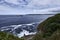 A lighthouse on the Cantabrian Sea coast, and coast line