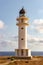 Lighthouse in cape Barbaria in Formentera Spain