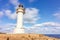 Lighthouse in cape Barbaria in Formentera Spain