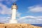 Lighthouse in cape Barbaria in Formentera Spain