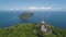 Lighthouse in cape engano . Philippines, Palau island.