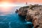 Lighthouse on Cape St. Vincent at sunset, Algarve, Portugal