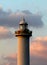 Lighthouse Cape Zampa, Yomitan Village, Okinawa Japan at Sunset
