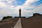 Lighthouse Capelinhos on the cliffs of island Faial, Azores