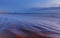 Lighthouse on the Caspian coast near Baku at sunrise