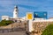 The lighthouse of Cavalleria located at the northernmost point of Minorca island. Baleares,