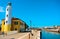 Lighthouse of Cesenatico port in the Adriatic Riviera - Italy