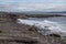 Lighthouse  and cliffs of Moher in background in Inisheer island