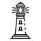 Lighthouse coast icon, outline style