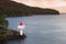 Lighthouse on the coast of Norwegian Sea