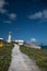 Lighthouse communication tower on the small Mexican island of Isla Mujeres (island of the women)