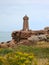 Lighthouse at Cote de Granite Rose, Brittany