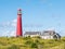 Lighthouse in dunes of Schiermonnikoog, West-Frisian island, Netherlands