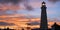 Lighthouse at dusk. Punta del Este, Uruguay.