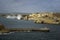 Lighthouse at the entrance to Valletta harbor