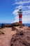 Lighthouse Faro de Teno on the canary island Tenerife