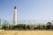 Lighthouse at Farol Island, Faro, Algarve, Portugal