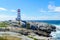 Lighthouse of the fishing village Peggys Cove