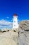 Lighthouse of the fishing village Peggys Cove