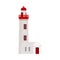 Lighthouse Flat Illustration