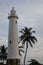 Lighthouse of fort Galle at sunset