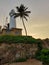 Lighthouse of fort Galle at sunset