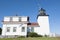 Lighthouse Fort Point Light, Maine, USA