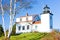 lighthouse Fort Point Light, Stockton Springs, Maine, USA