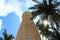 Lighthouse in Galle Fort, view from below