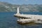Lighthouse on Gospa Od Skprjela and islands Montenegro