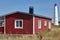 Lighthouse at Hailuoto island. Marjaniemi beach. Finland coastline. Travel