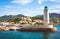 Lighthouse in harbour of Cassis