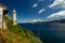 The lighthouse on the harbour of Portoferraio, Elba
