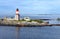 Lighthouse on Harmaja Island in Helsinki Archipelago, Finland