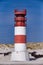 Lighthouse at heligoland dune island