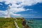 The Lighthouse in HIGASHI HENNA Cape, Okinawa Prefecture/Japan