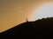 Lighthouse hill at the sunset in La Guajira