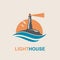 Lighthouse icon design