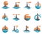 Lighthouse icon set