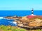 Lighthouse of Illa Pancha in Ribadeo, Galicia - Spain