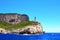 Lighthouse on island Capri, Tyrrhenian sea, Italy