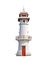 Lighthouse isolated on a white